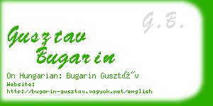 gusztav bugarin business card